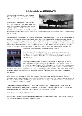 A preview of a PDF biography for Bowes, Kenneth
